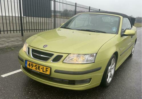 Saab 9-3 cabrio 1.8t vector 2004 lime yellow Nw kap