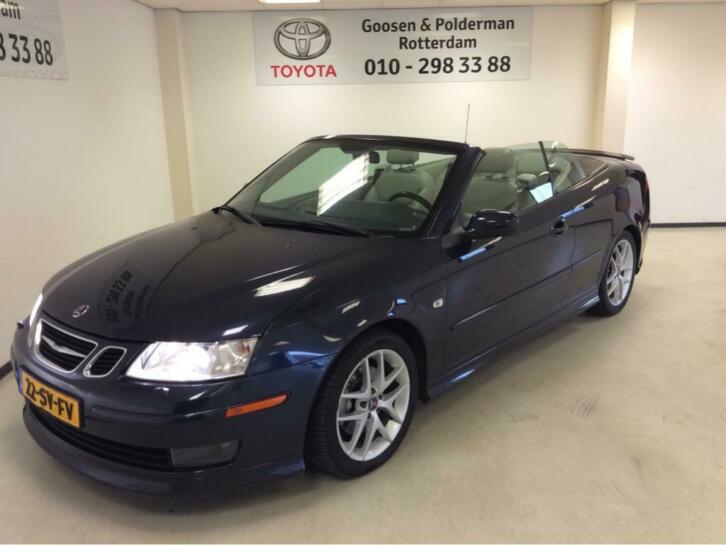 Saab 9-3 Cabrio 2.0T Aero M6  leder  210PK (bj 2004)