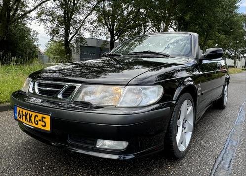 Saab 9-3 cabrio 2.0t aut cabrio 2002 zwart 201dkm NW Apk