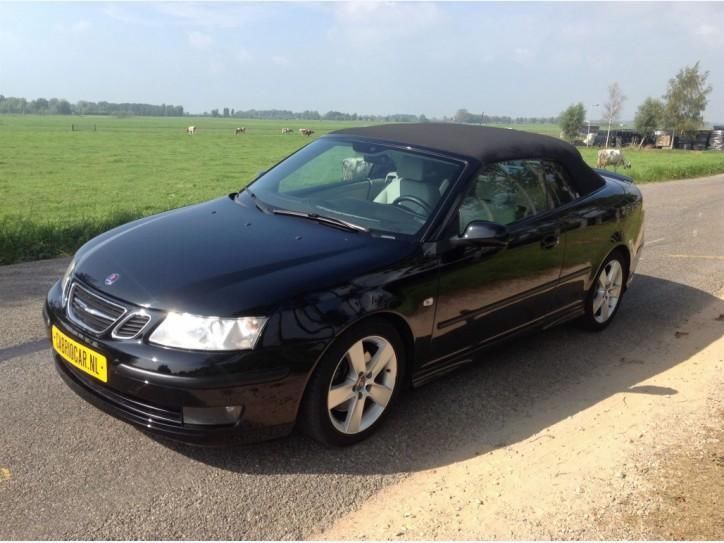 Saab 9-3 Cabrio 2.8 V6 T Aero GARANTIE Zwart creme leder