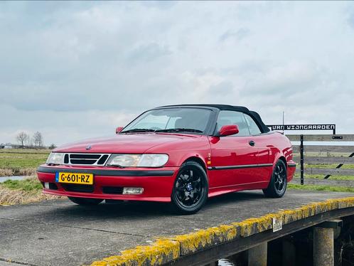 Saab 9-3 SE Cabrio Turbo RHD  Automaat, Rood Uniek