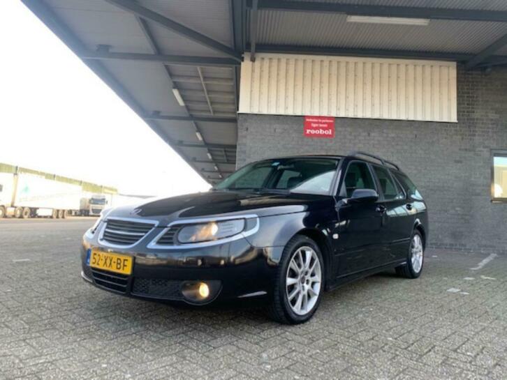 Saab 9-5 2.0 T Sport Estate AUTOMAAT 2007 Zwart HIRSCH