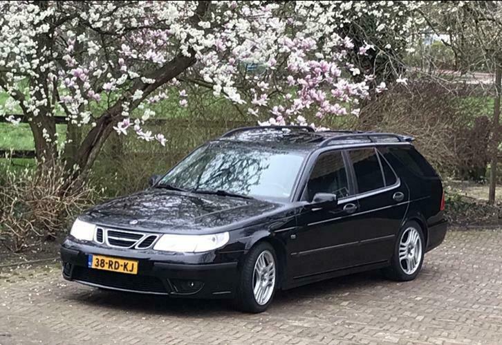 Saab 9-5 2.3 Turbo Aero Estate AUT 2005 Zwart Prins LPG3