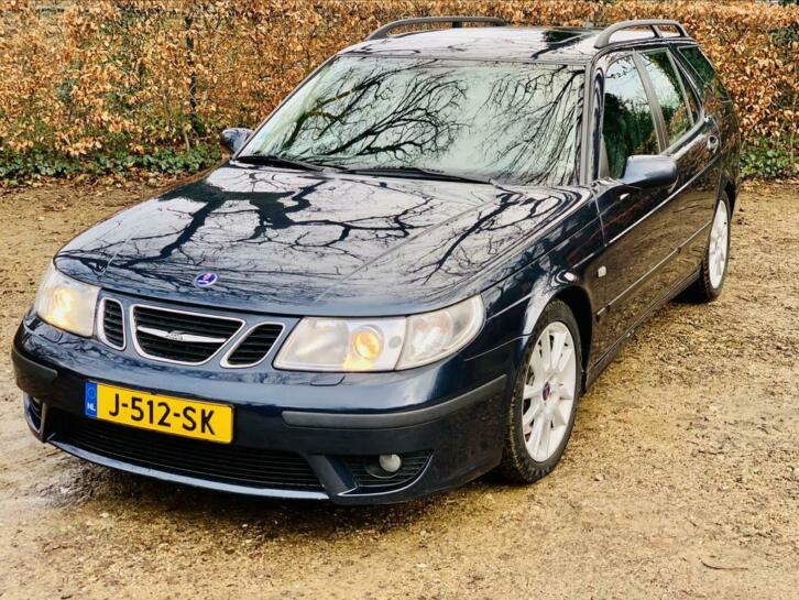 Saab 9-5 2.3 Turbo Aero Estate Aut. Nocturne Blauw. Haaibek