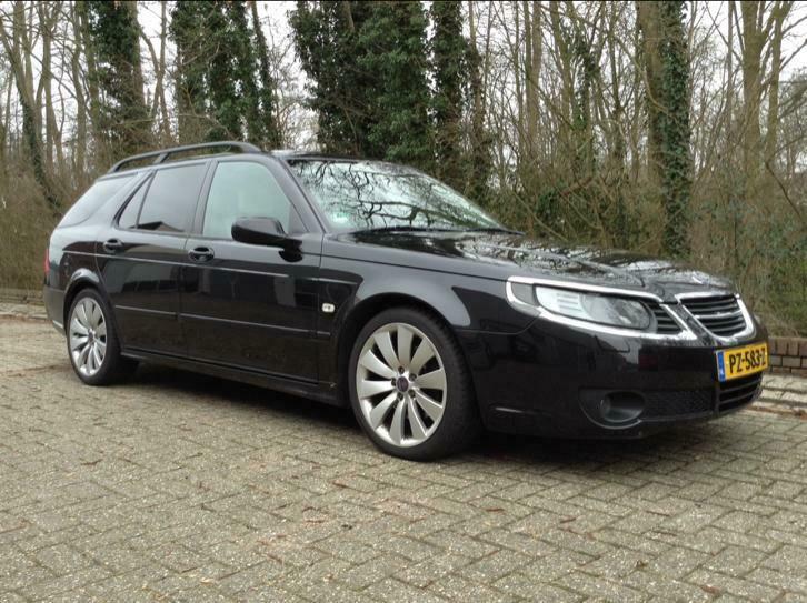 Saab 9-5 2.3 Turbo Aero Sport Estate AUT 2006 Zwart