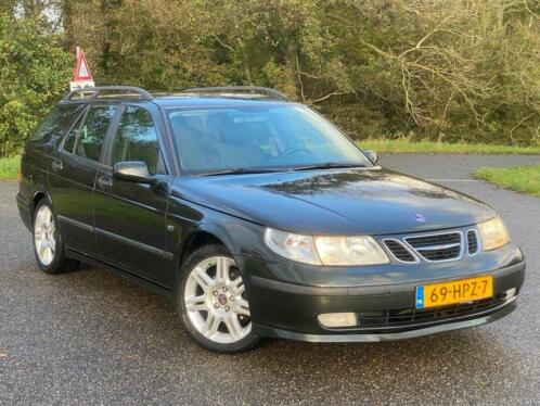 Saab 9-5 2.3 Turbo Estate 2004 Groen Youngtimer