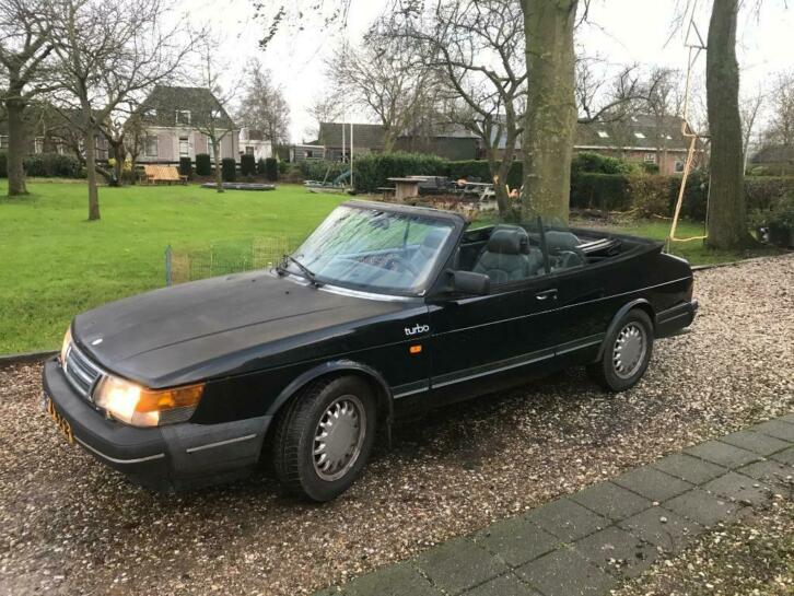 Saab 900 2.0 16 S Cabrio U9 1992 Zwart  Turbo