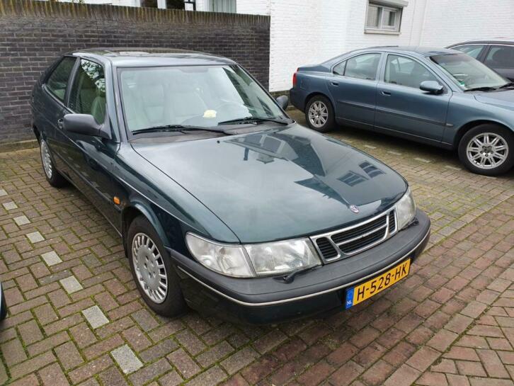 Saab 900 2.0 I Coupe 1996 Groen, leer,schuifdak en trekhaak.