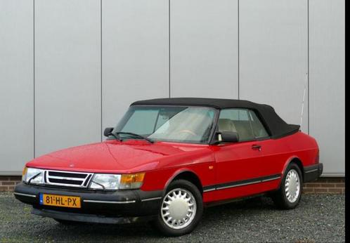 Saab 900 2.0 ltr. 16V Cabrio 90 Rood, APK, izgst., nw. dak