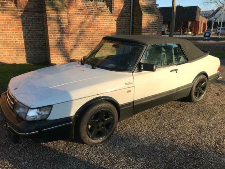 Saab 900 2.0 T16 Turbo Cabrio U9 1990 Wit