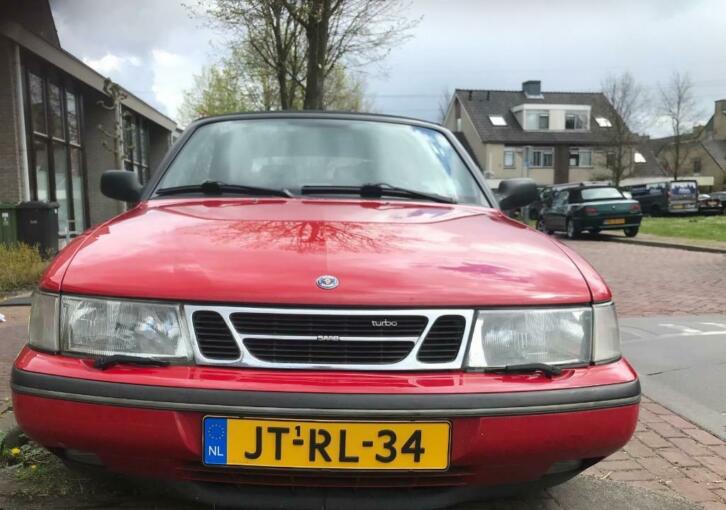 Saab 900 2.0 Turbo Cabrio 1995 Rood