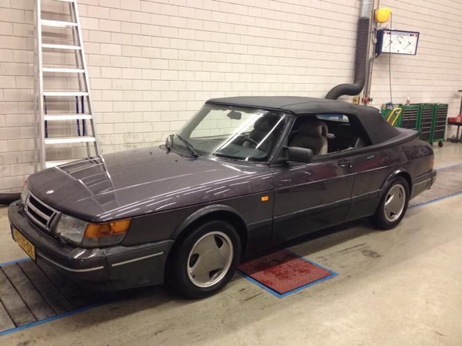 Saab 900S Aero cabrio Mica Aubergine 06-1994 