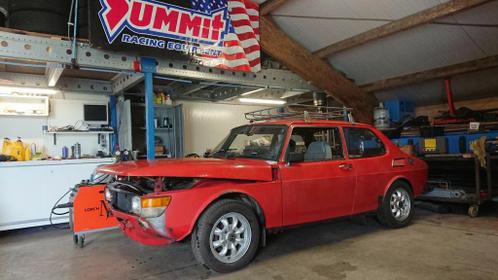 Saab 99 1980 Rood 2-deurs coupe oldtimer retro oldschool