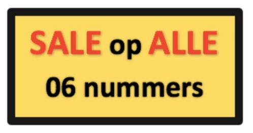 SALE op ALLE 06 NUMMERS 