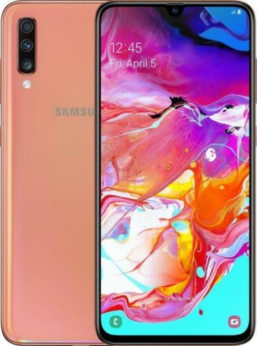 SALE Samsung Galaxy A70 Coral 128GB (Mobiele telefonie)