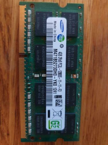 Samsung 4GB PC3L 12800s laptop geheugen