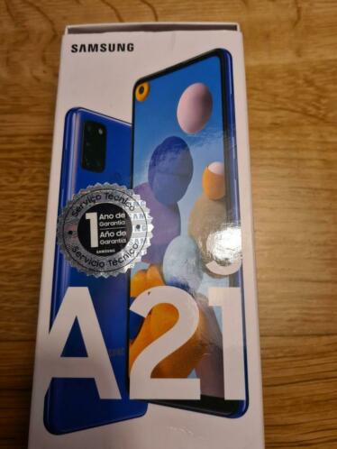 Samsung A21S 128 GB blauw.