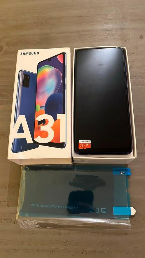 Samsung A31 128 Gb met SD-kaart en screenprotector