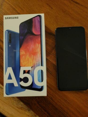 Samsung A50 zonder krassen, blauw.
