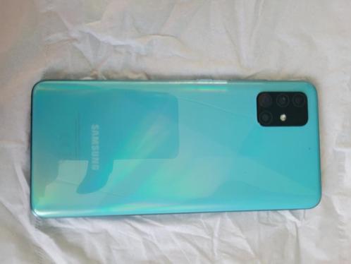 Samsung A51, lichtblauw (parelmoer)