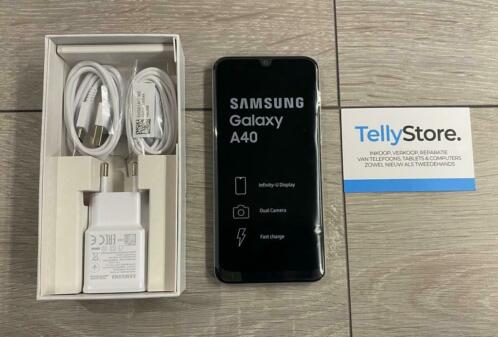 Samsung Galaxy A40 64GB - Wit amp Zwart Nieuwstaat amp Garantie