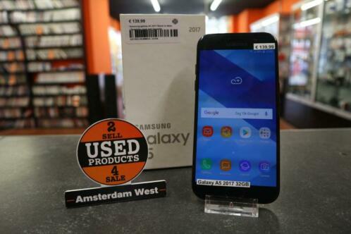  Samsung galaxy A5 2017 Black in doos  Redelijke staat