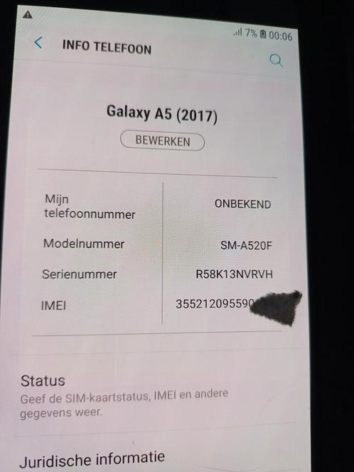 Samsung Galaxy A5 color black sky