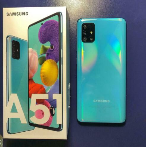 Samsung Galaxy A51 128 GB Blauw  Hoesje