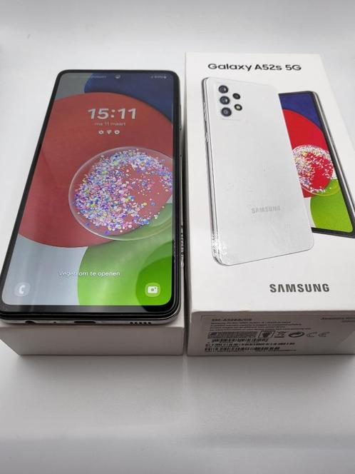 Samsung Galaxy A52s 5G  White  128GB  Doos Krasvrij