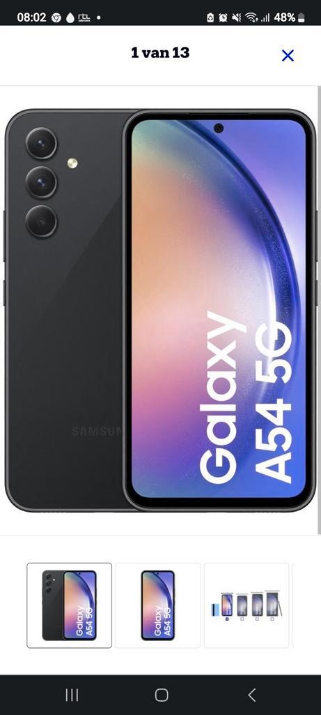 Samsung Galaxy a54 5g zwart nieuw in doos