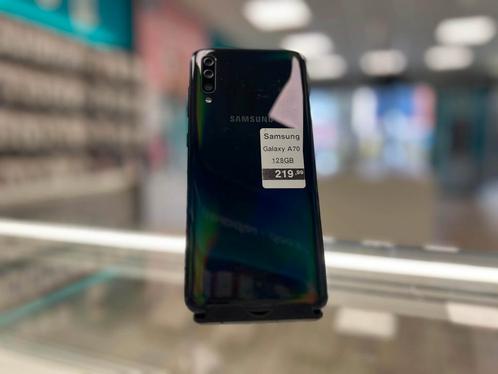 Samsung Galaxy A70 Zwart 128GB  6 mnd garantie  OP  OP