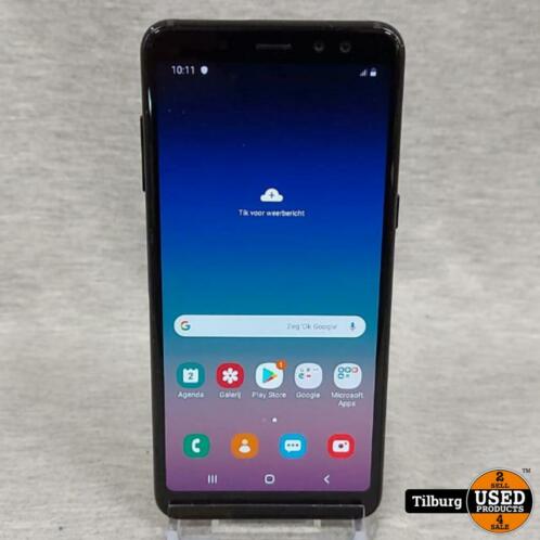 Samsung Galaxy A8 2018 32GB Zwart compleet in Doos  Incl.