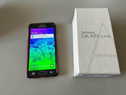 Samsung Galaxy Alpha SM-G850F zwart incl. extra batterij