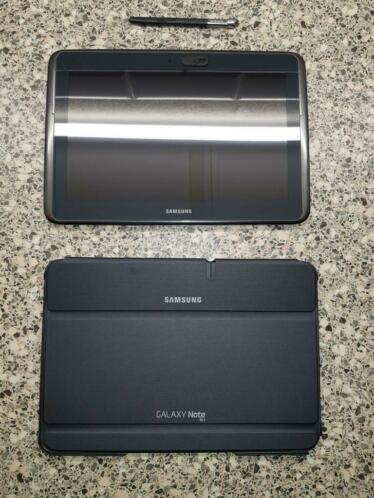 Samsung Galaxy Note 10.1 Tab met originele oplader en hoes