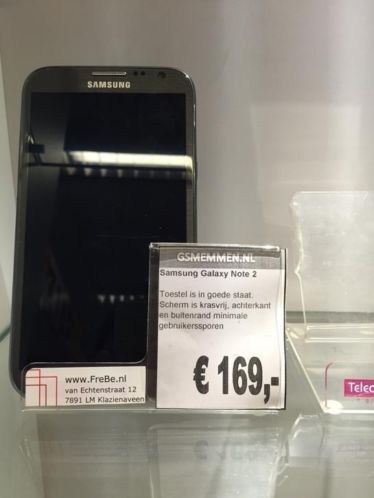 Samsung Galaxy Note 2 Grey - Goede staat  Garantie