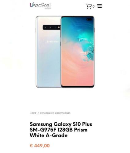Samsung Galaxy S10 Plus 128GB SM-G975F Prism White