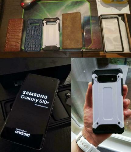 Samsung galaxy s10 plus 512GB Ceramic black  6 premium case