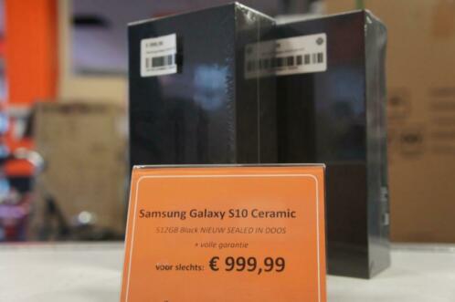 Samsung Galaxy S10 PLUS 512GB Ceramic Black SEALED nieuw