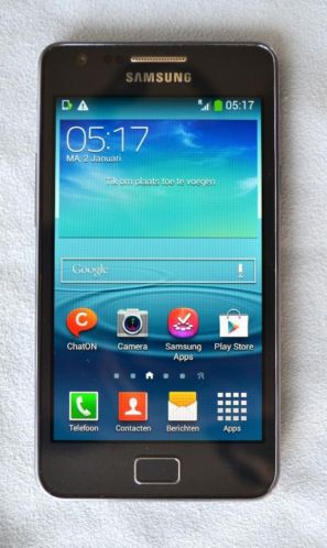 Samsung Galaxy S2 Plus blauw, perfecte staat, garantie, bon