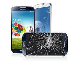 Samsung galaxy S4 glas gebroken wij maken hem met nieuw unit