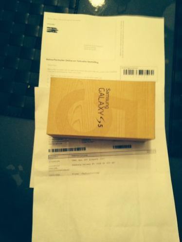 Samsung galaxy s5 blue nieuw met bon