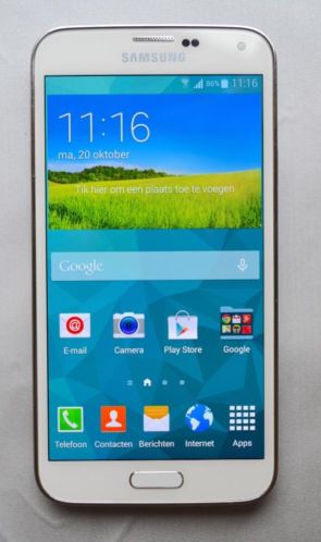 Samsung Galaxy S5 wit, nieuw, 2 jaar garantie, bon