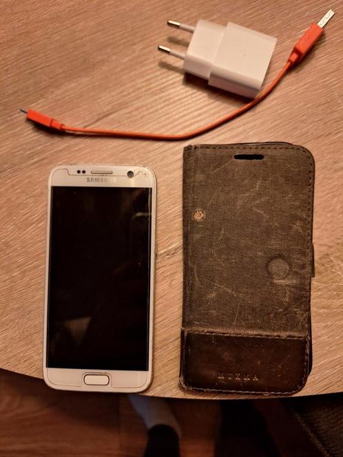 Samsung galaxy S7 32GB wit  screenprotector, hoesje, lader