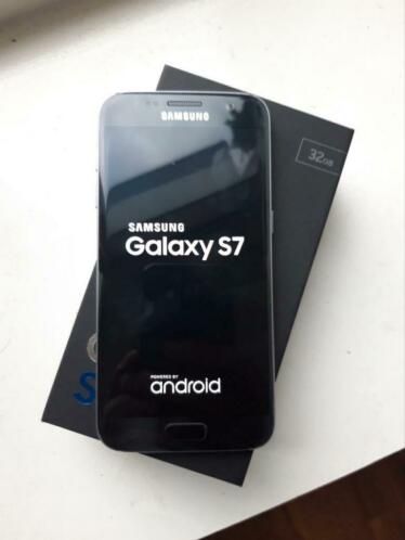 Samsung Galaxy S7 32GB zwart compleet in doos, als NIEUW 