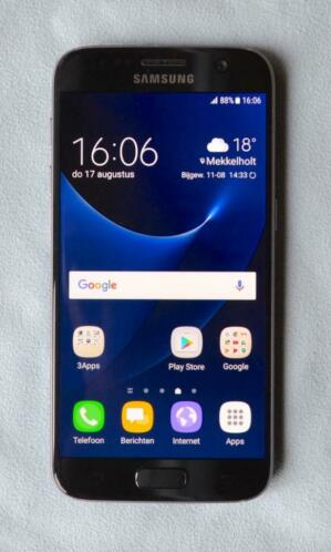 Samsung Galaxy S7 32GB Zwart, garantie, perfecte staat, bon