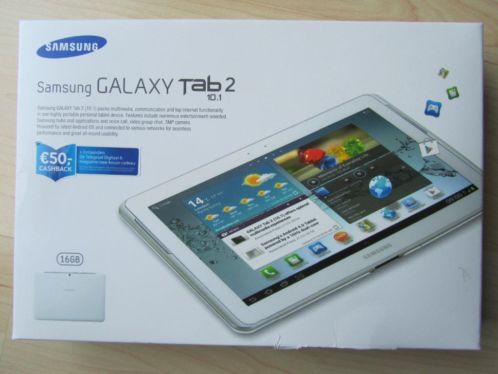 Samsung Galaxy Tab 2 Wit 10.1 P5100 16GB WIFI 3G simkaart 