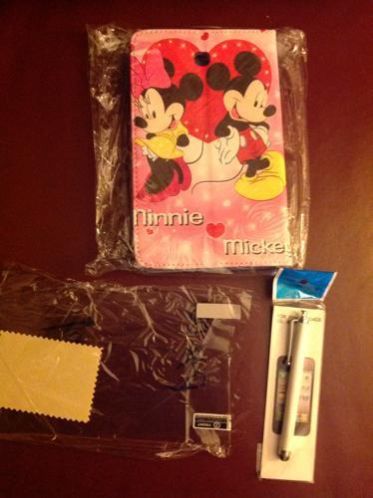 Samsung galaxy tab 3 hoesje (minnie) met pen, scherm folie