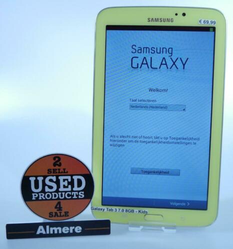 Samsung Galaxy Tab 3 Kids 7.0 inch 8GB  Redelijke staat