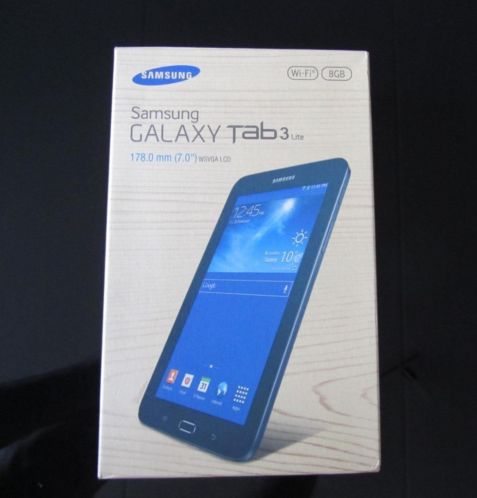 Samsung Galaxy Tab 3.7, Zwart 2 jaar Garantie  bon Gesealde