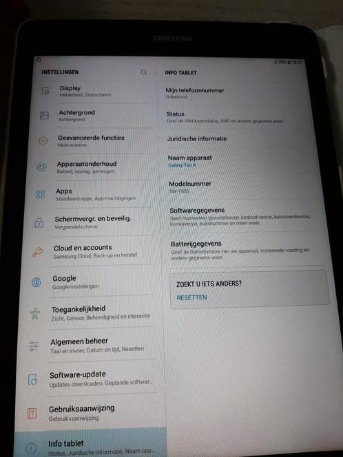 Samsung Galaxy Tab A hij is zo als nieuw, altijd in hoesje